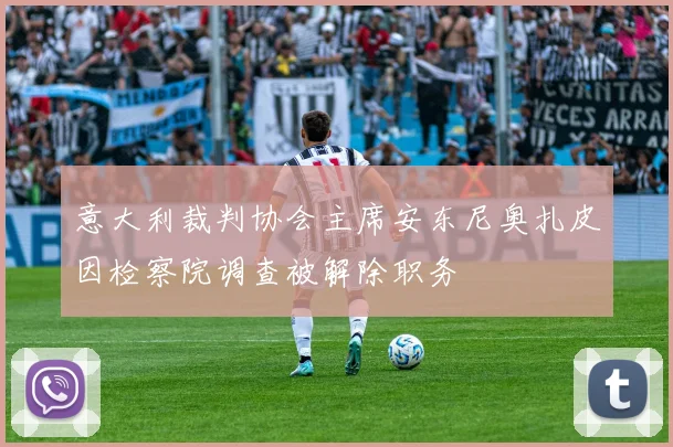 意大利裁判协会主席安东尼奥扎皮因检察院调查被解除职务