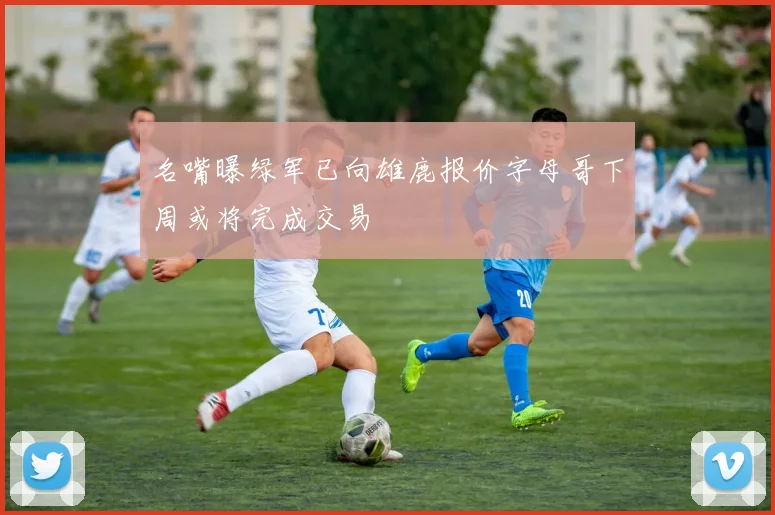 名嘴曝绿军已向雄鹿报价字母哥下周或将完成交易